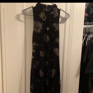Astrology Velvet Dress